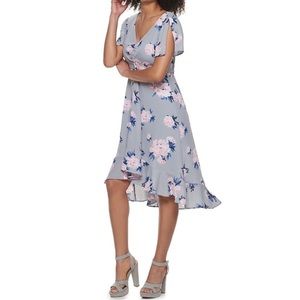 [NWT] Candie’s | Gray Zenibell Romantic Ruffled Cottagecore Midi Dress Size XXL